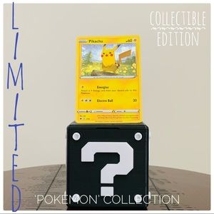 🌟(Special) POKÉMON Collectibles Edition Limited Time Only Holo Pikachu Card